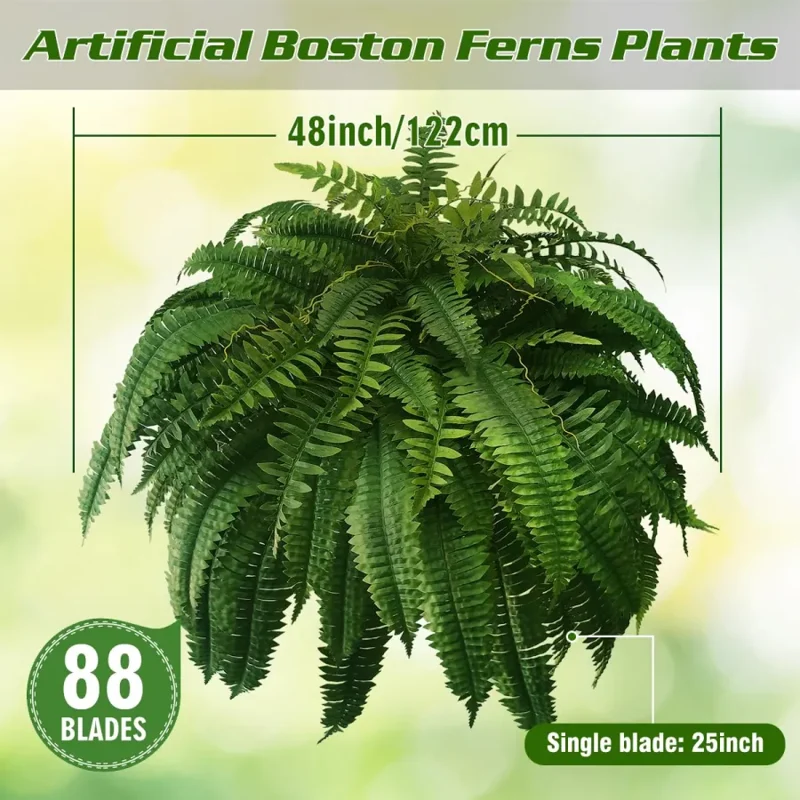 ✨This Week's Special Price $19.99💥UV Resistant Lifelike Artificial Boston Fern
