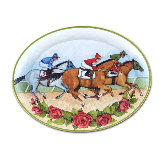 Horse Racing Oval Platter