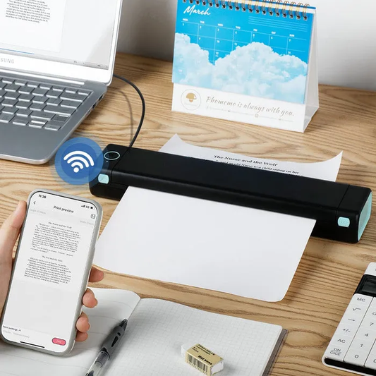 🔥Portable wireless printer, compatible with mobile phones and laptops