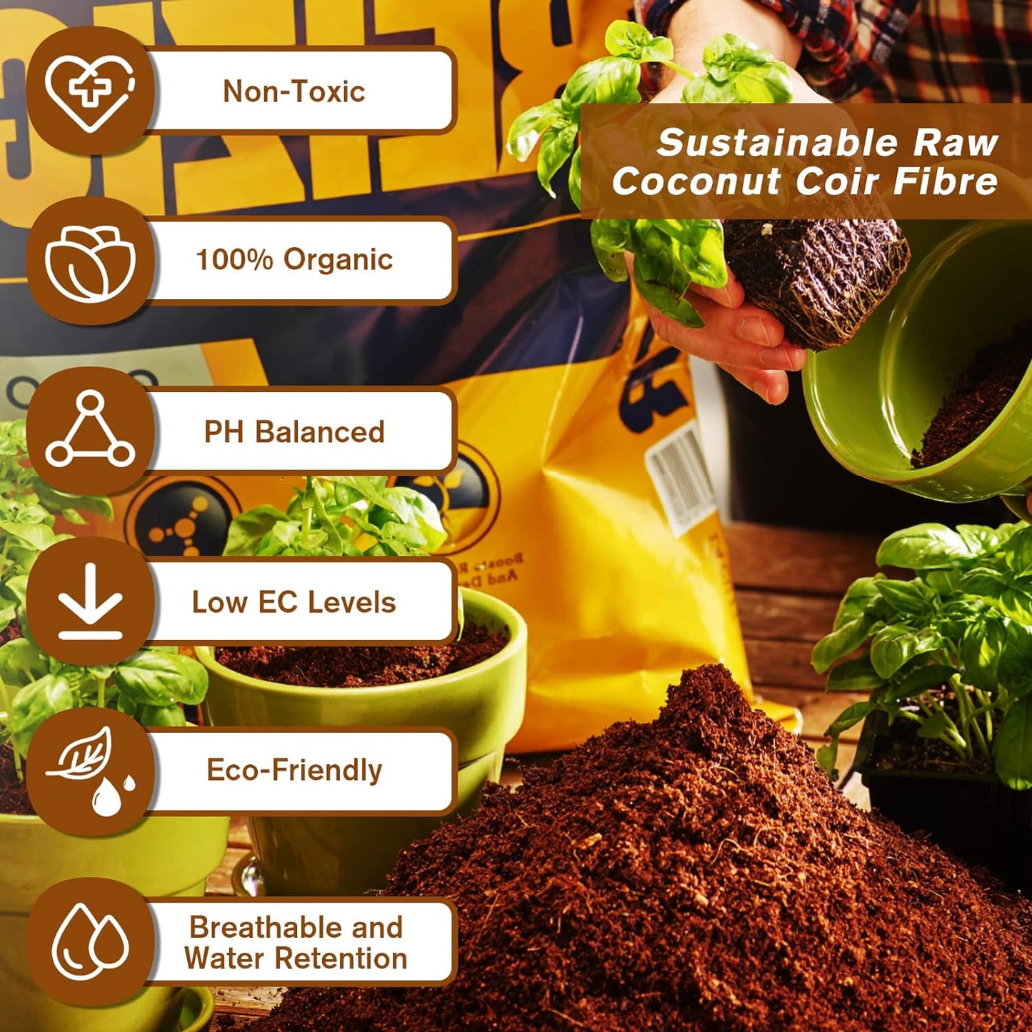Spring Hot Sale 49% OFF✨ -  Premium Organic Coconut Coir Bricks for Plants